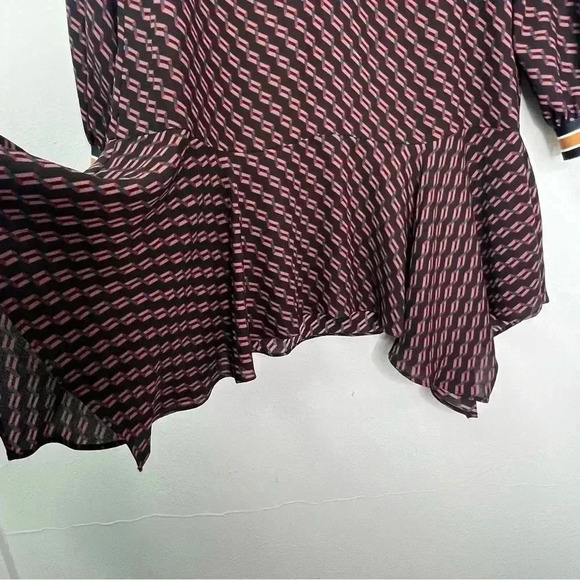 BCBGMaxAzria Drew Dress Geometric Print Front Zip Sz XXS - Picture 6 of 16